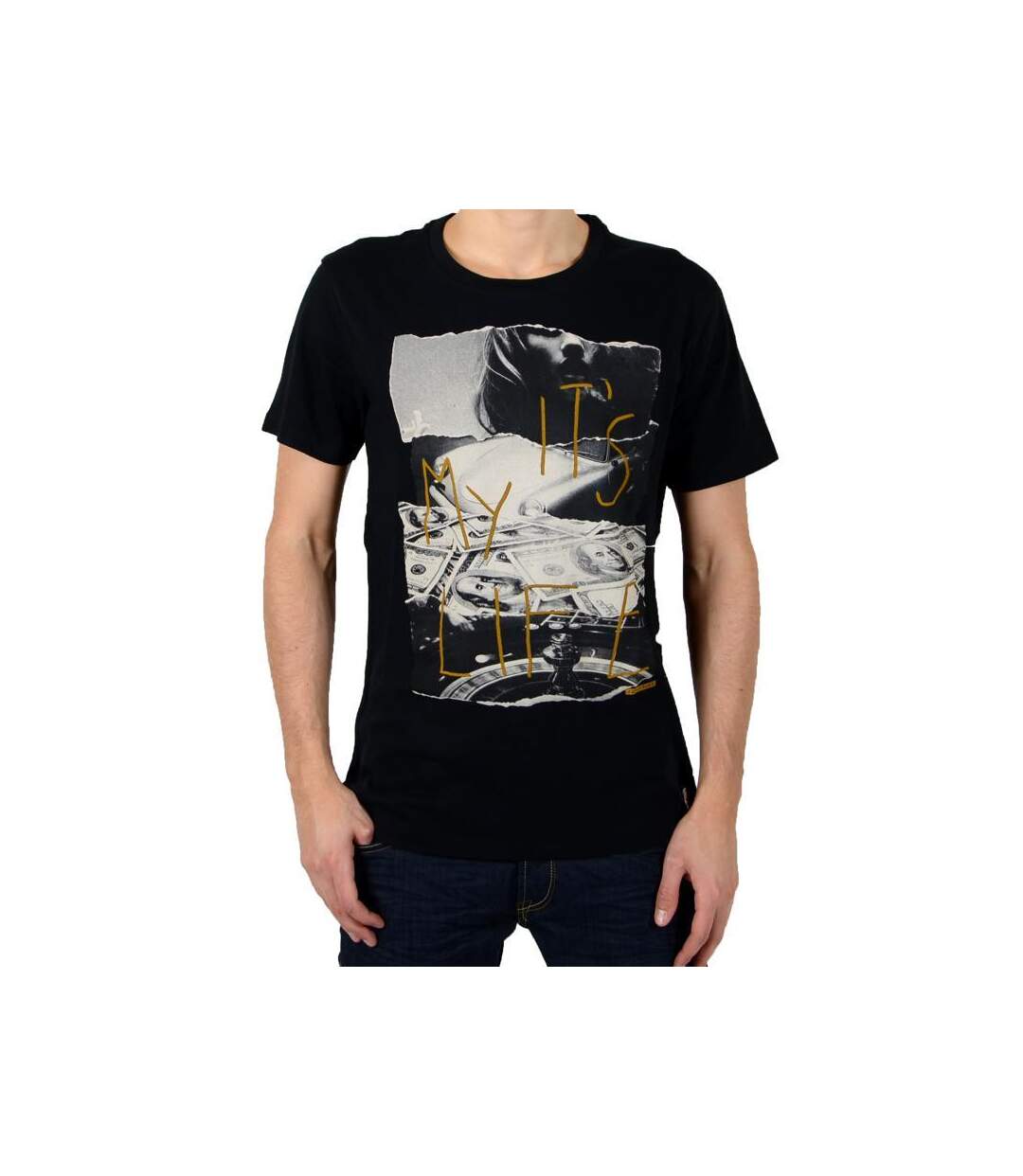 Tee Shirt Japan Rags Poireau Noir-1