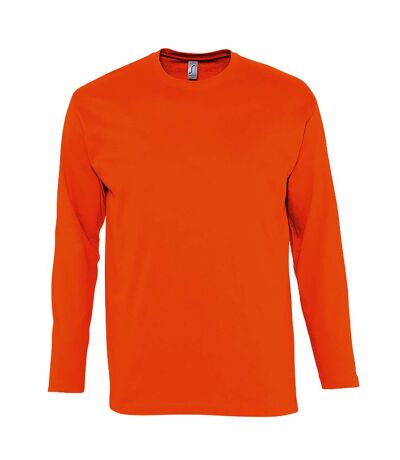 SOLS Mens Monarch Long Sleeve T-Shirt (Orange) - UTPC313