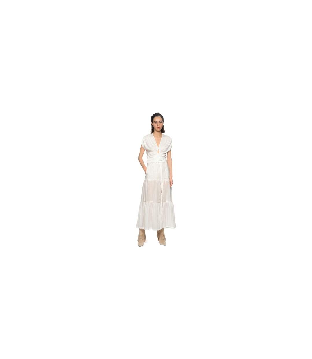 Haut Court Motif/style À Nouer Femme Blanc Pinko-1