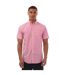 Chemise Manches Courtes Style À Rayures Homme Rose Gant-1