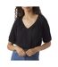 T-shirt noir femme vero moda kassi-1