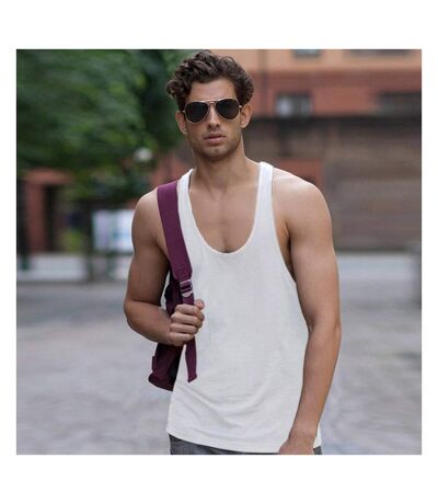 Débardeur De Musculation Homme Blanc Skinni Fit