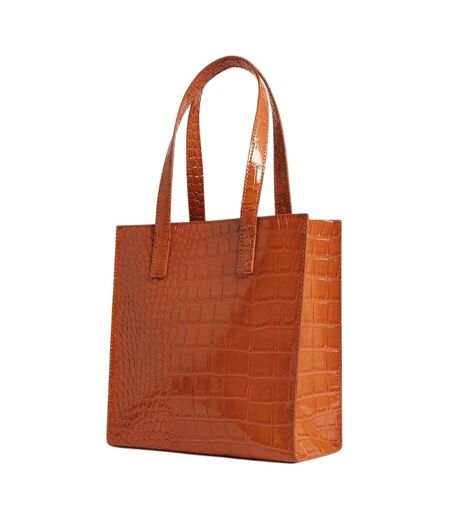 Tote Bag Motif/style Peau De Crocodile Wenella 25 Cm X 12 Cm X 25 Cm Marron Clair Ted Baker