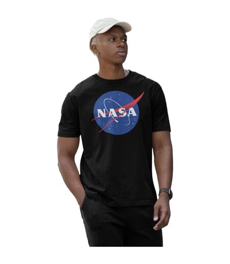 T-shirt Motif/style Logo Homme Noir NASA