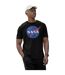 T-shirt Motif/style Logo Homme Noir NASA-1