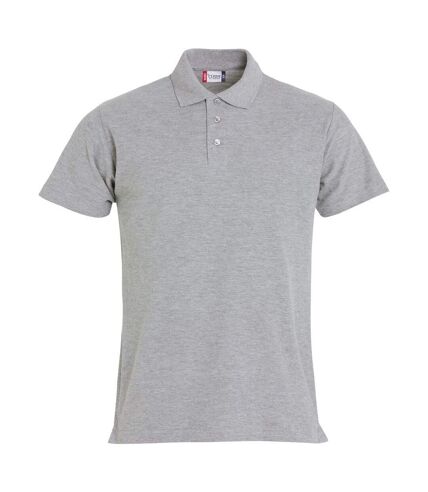 Clique Mens Basic Melange Polo Shirt (Gray)