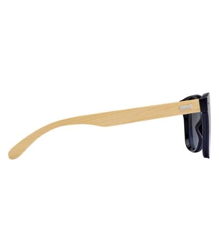 Unisex Adult Tan Bamboo Sunglasses One Size Silver Floso