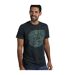 Mens summer sector graphic t-shirt washed black Weird Fish-4