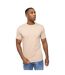T-shirt Einstip Homme Beige Gris Chiné Crosshatch-2