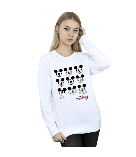 Disney Pantalon de survêtement Mickey Mouse Many Faces - Femmes/Ladies (Blanc) - UTBI28563