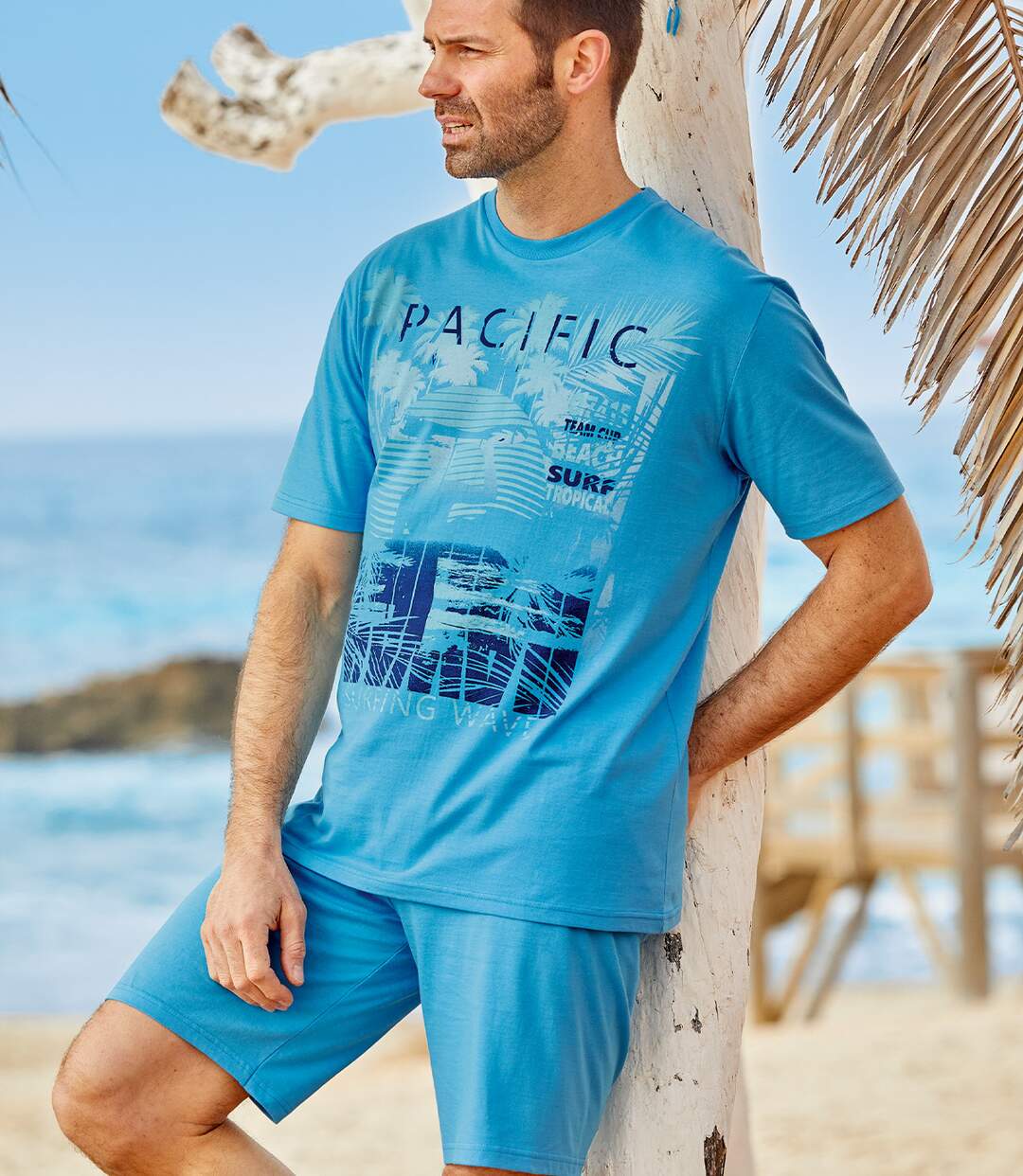 Kurzer sommerlicher Schlafanzug-2