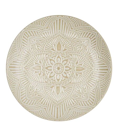Lot de 6 Assiettes Plates Sahara 27cm Beige