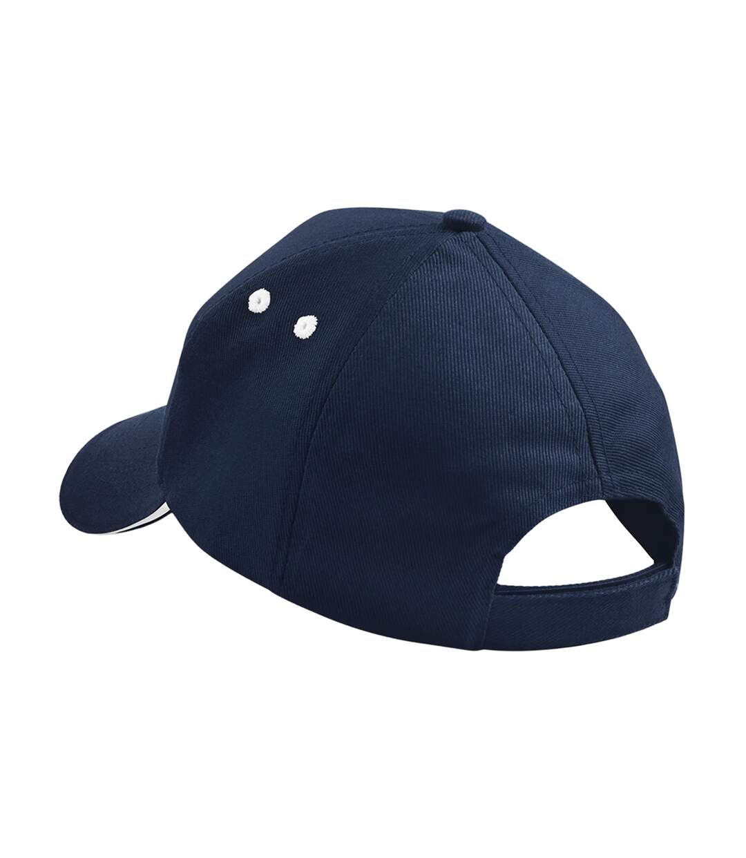 Casquette 100% Coton Adulte Unisexe Bleu Marine Français Blanc Beechfield-2