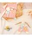 Doudou attache-sucette lapin Ciboulette polyester collection DANS MON JARDIN-2