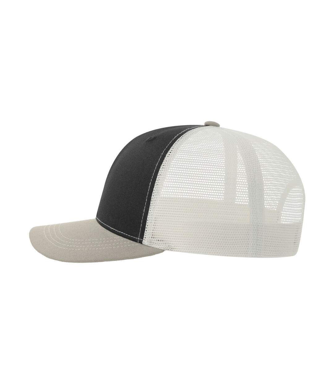 Casquette Trucker Motif/style 6 Panneaux Sonic-s Adulte Noir Gris Blanc Atlantis Headwear-3