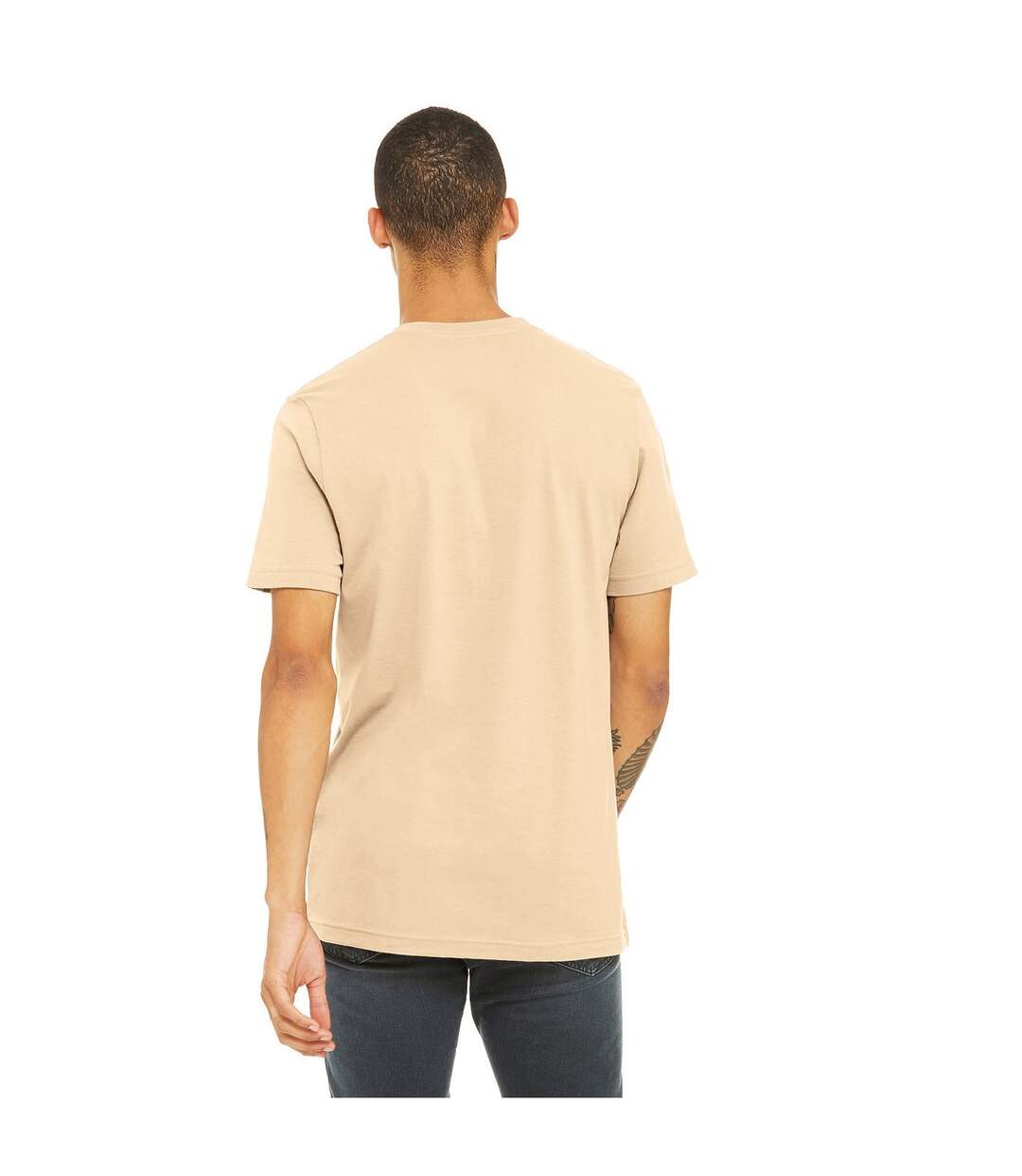 T-shirt adulte beige Bella + Canvas-2