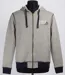 AXXANO AH1169M — Sweat à capuche marine et écru : le confort texturé 100% coton-3