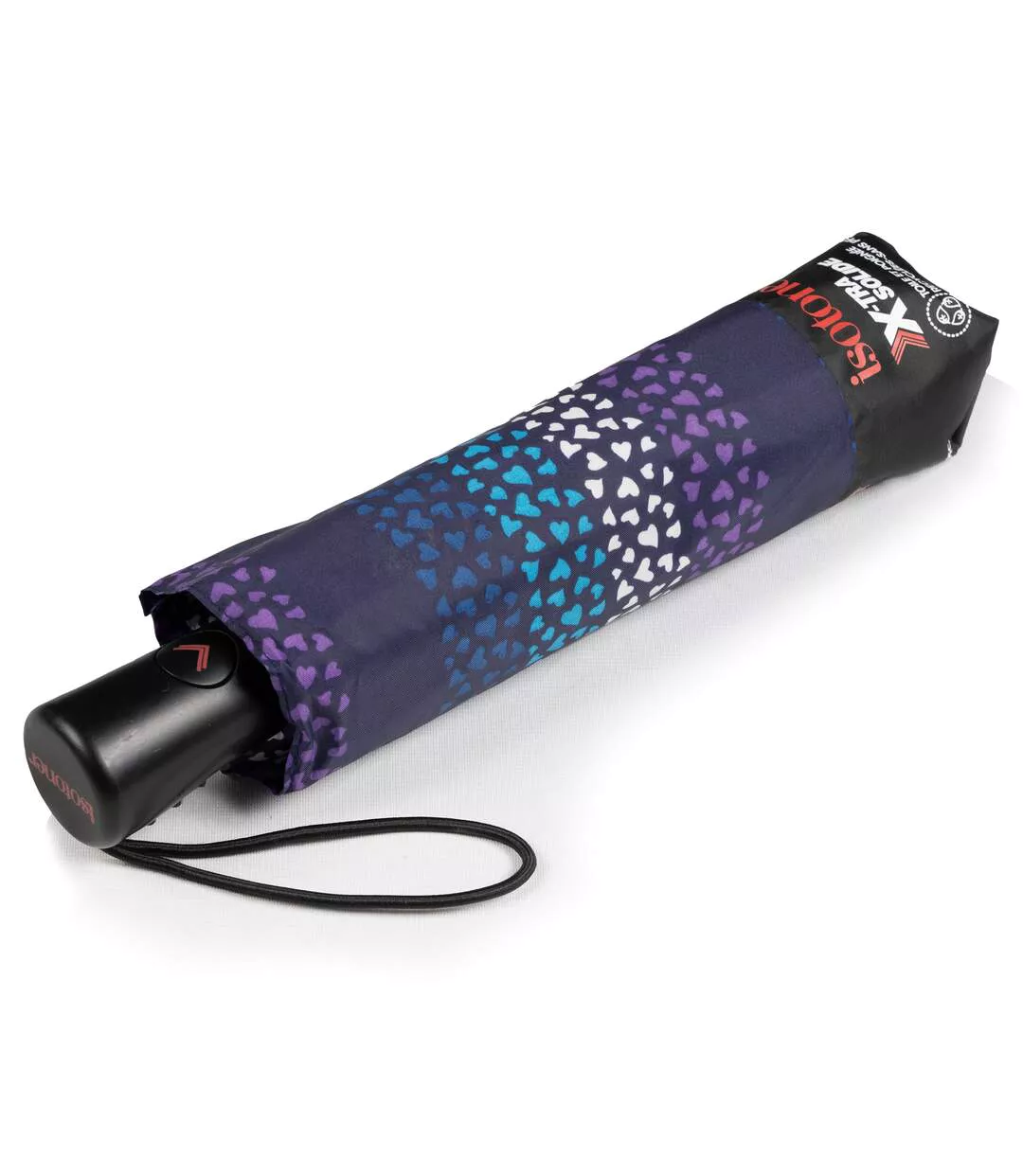 Isotoner Parapluie mixte adulte x-tra solide, ultra déperlant, ouverture automatique-1