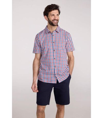 Mens weekender shirt active red Mountain Warehouse