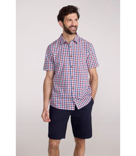 Mens weekender shirt active red Mountain Warehouse