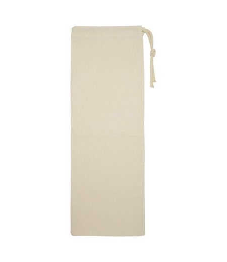 Nola Plain Cotton Drawstring Bag One Size Natural Floso