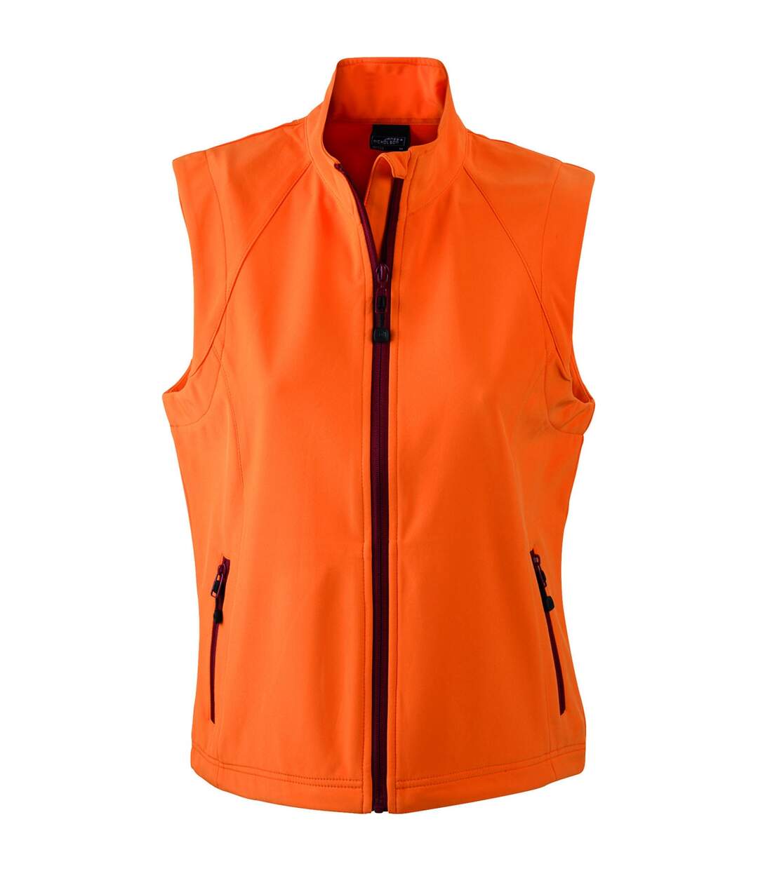 Gilet sans manches softshell coupe-vent imperméable - JN1023 - orange - femme-1