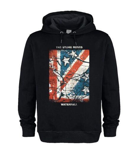 Unisex Adult Waterfall The Stone Roses Hoodie Black Amplified