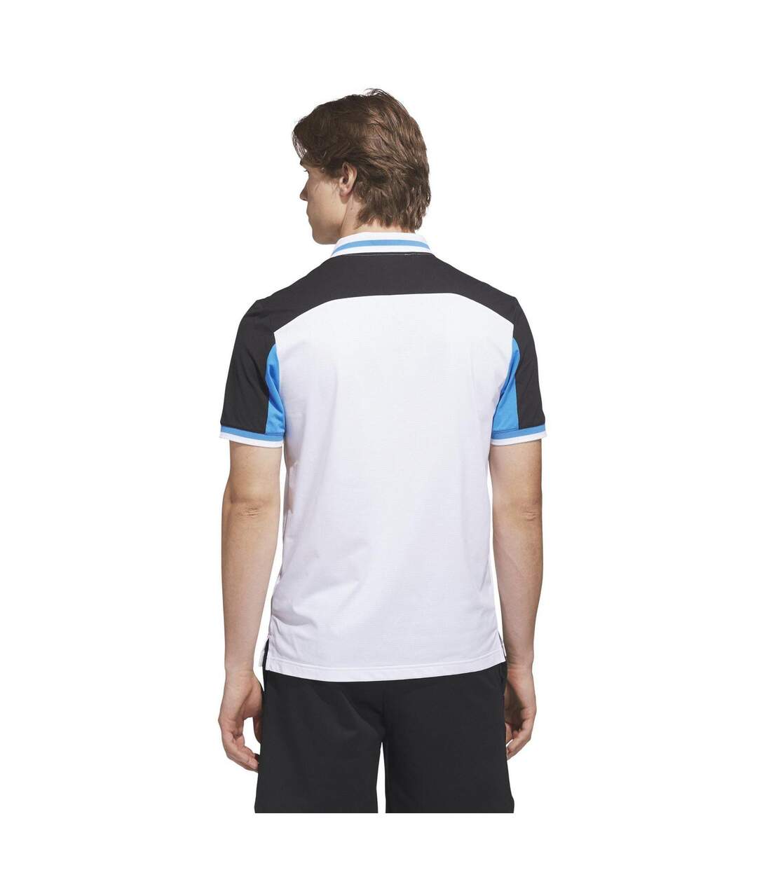 Polo Beyond Homme Blanc Noir Adidas-3