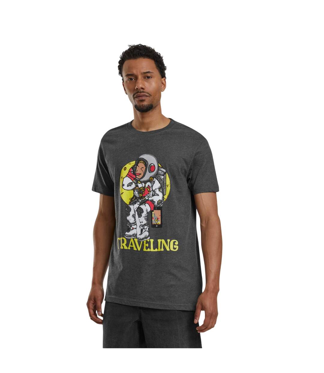 T-shirt De Voyage Pour Hommes Charbon De Bois Mister Tee-1