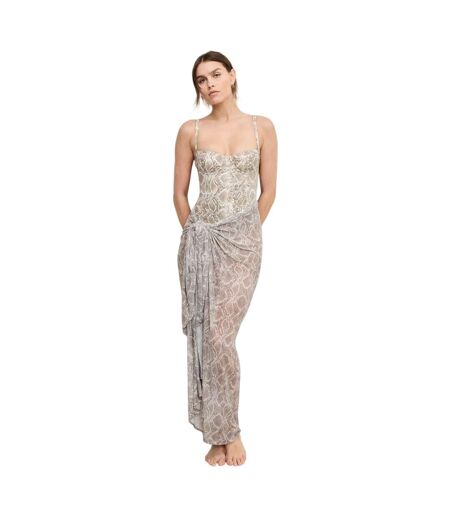 Paréo Motif/style Imprimé Serpent Femme Blanc Cassé Good American