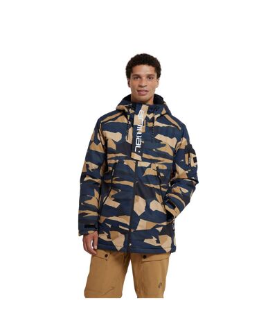 Blouson de ski trail homme bleu / beige Animal