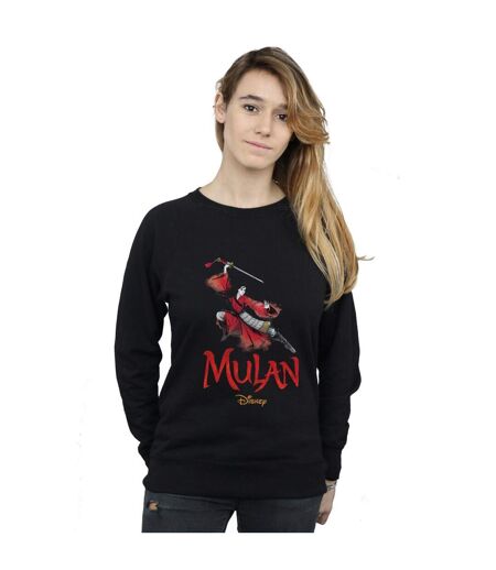 Disney Sweatshirt Femme/Ladies Mulan Movie Pose (Noir) - UTBI26588