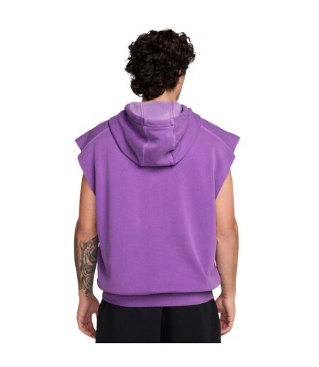 Mens Court Slam Sleeveless Hoodie Violet Black Nike
