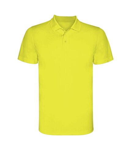 Roly Mens Monzha Short-Sleeved Polo Shirt (Fluorescent Yellow) - UTPF4298