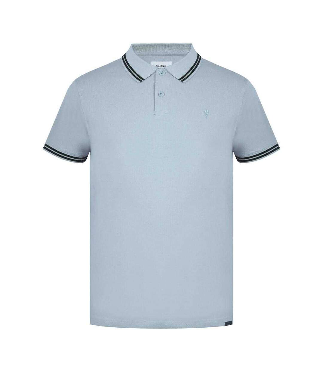 Polo Motif/style Logo Lazer Homme Bleu Noir Firetrap-1