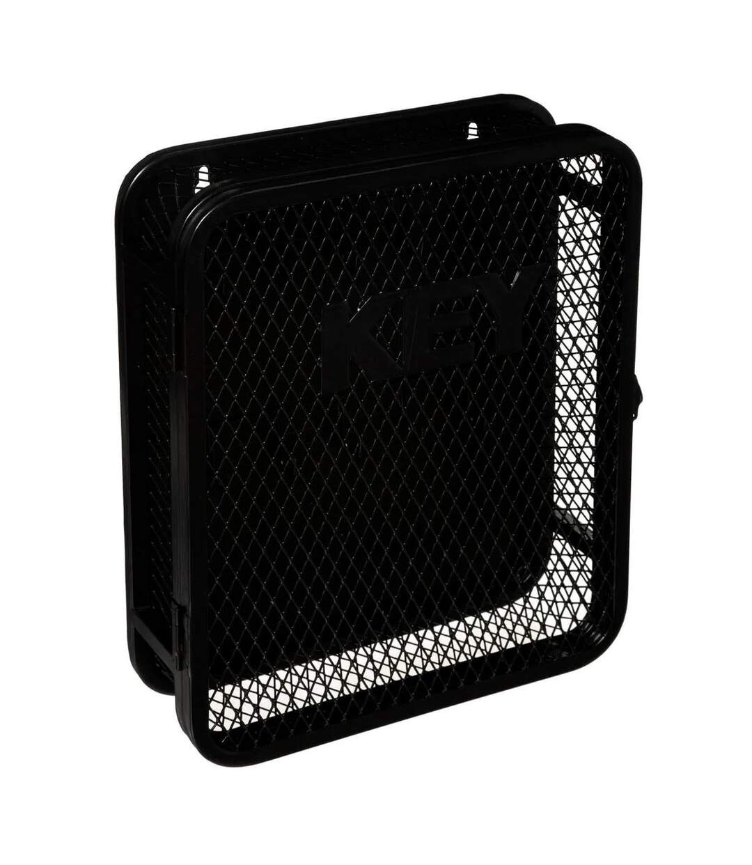 Boîte à Clés en Métal Design Grillage 32cm Noir-1