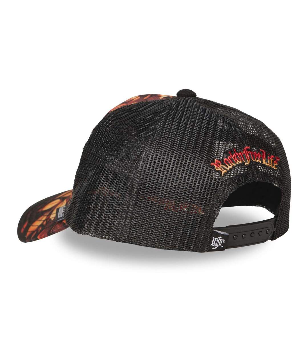 Casquette trucker avec filet bi-matière Blood Rock'n Free Life-5