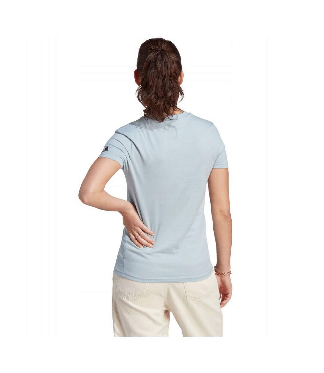 T-shirt Détente Style Logo Essentials Femme Bleu Adidas-3