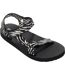 Womens/ladies Zebra Print Sandals Black White Regatta-1
