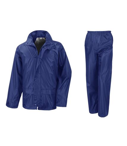 Result Mens Core Rain Suit (Pants And Jacket Set) (Royal) - UTBC916