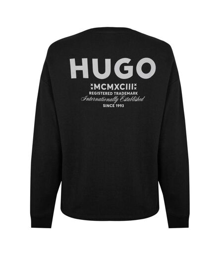 Mens Logo Sweatshirt Black Hugo