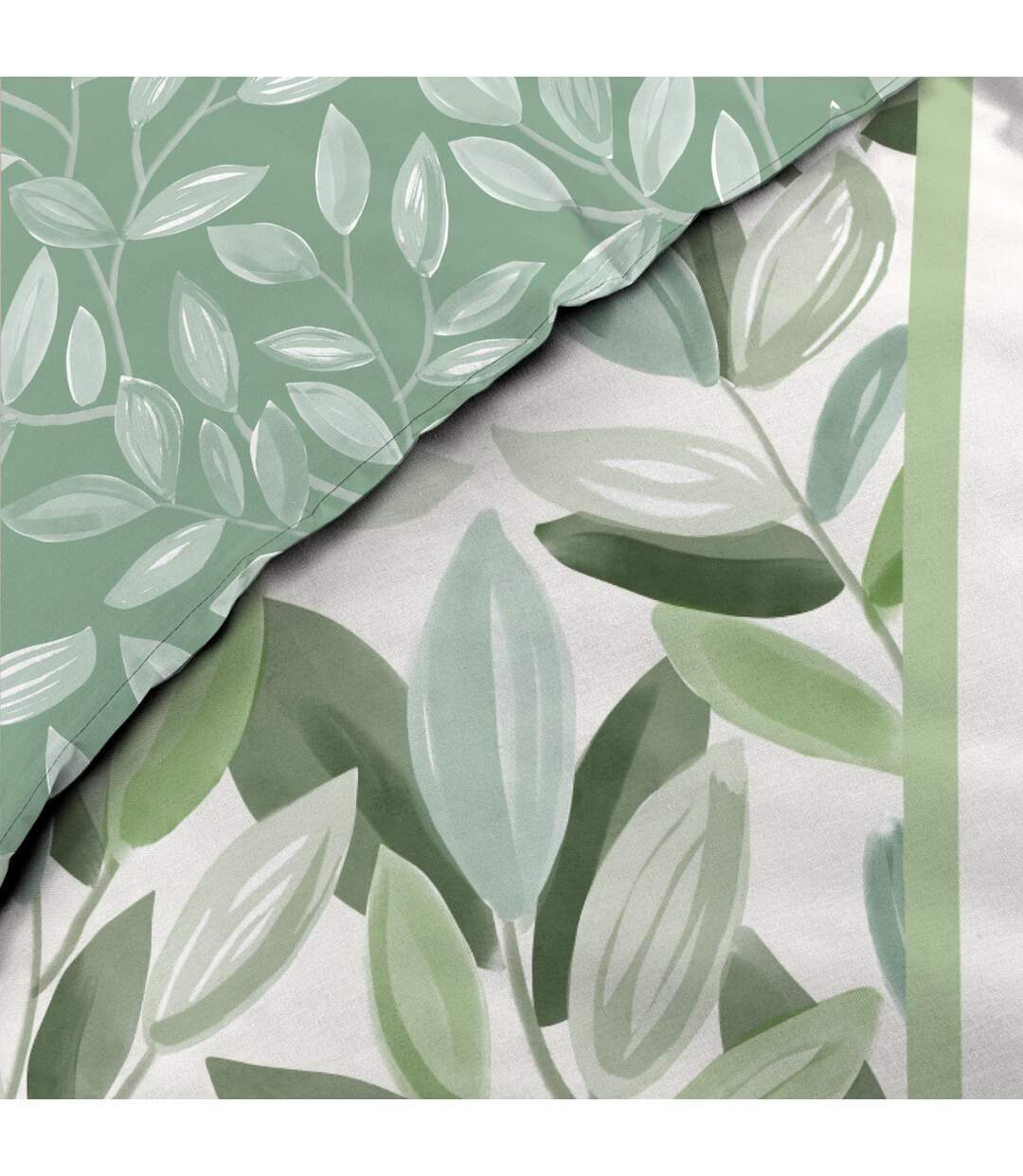 Parure de Lit 3 Pièces Eleonore 240x220cm Vert-4