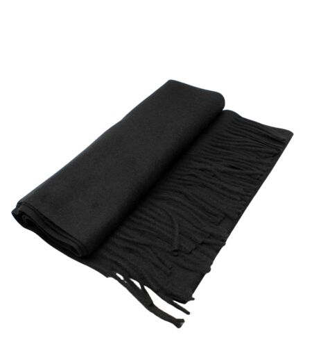 Echarpe Chic en Polyester - Laine - Viscose Doux Noir pour Homme - Accessoire Tendance Automne-Hiver