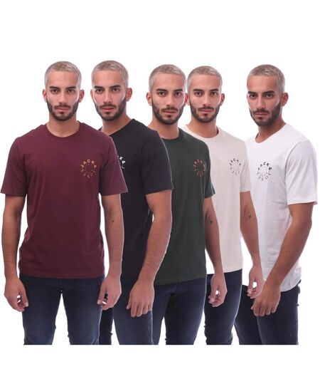 T-shirts warrior l homme marron / noir / vert / blanc / gris Jack And Jones