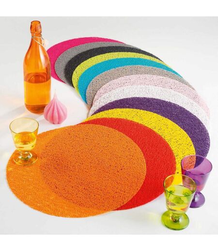 Set de Table Rond Tortilla 38cm Rouge