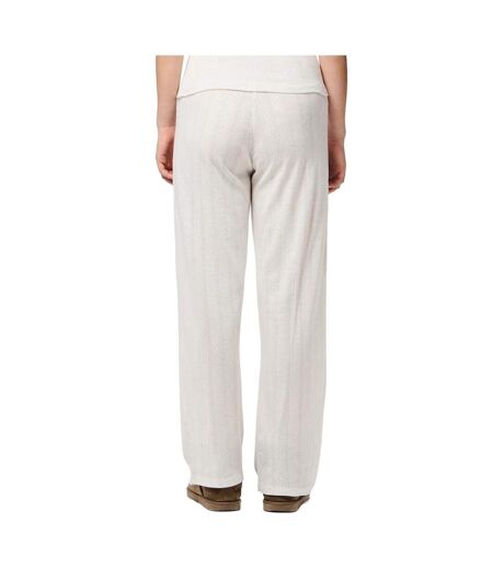 Pantalon de pyjama blanc femme pièces pointelle
