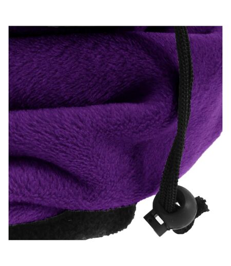 FLOSO Womens/Ladies Multipurpose Fleece Neckwarmer Snood / Hat (Purple) - UTSK239
