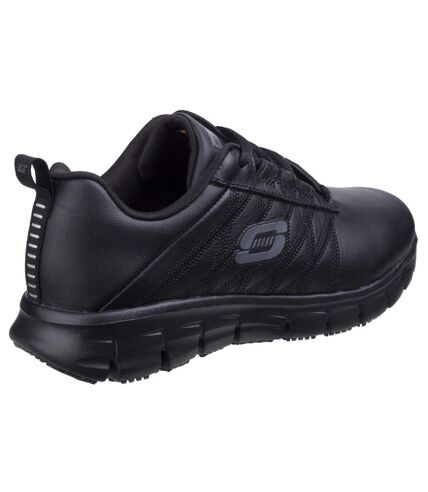 Skechers Womens/Ladies SK76576EC Sure Track Erath SR Ladies Lace Up Shoes (Black) - UTFS4583