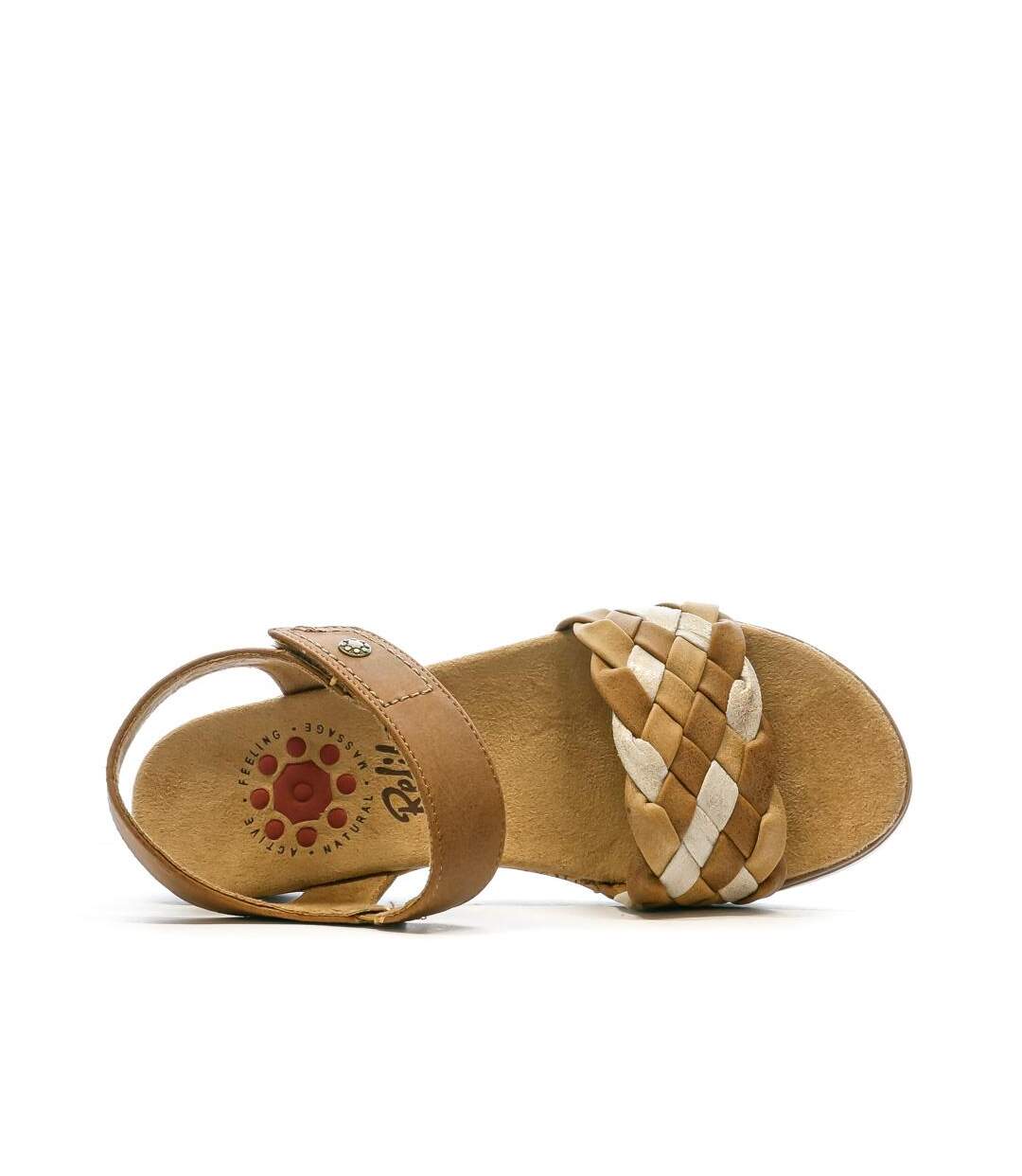 Sandales marron femme relife lack-4