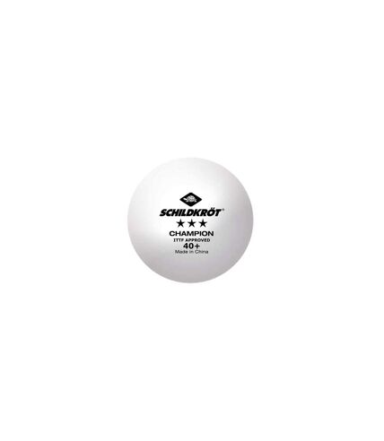 Donic-Schildkroet 3-Star Champion ITTF Table Tennis Balls (Pack of 3) (White/Black) (One Size) - UTMQ692